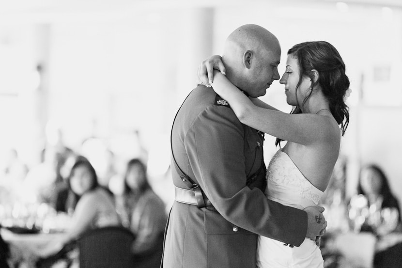 beautiful first dance photograph at wedding reception in victoria bc