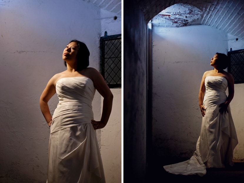 fort rodd hill bridal portrait photography