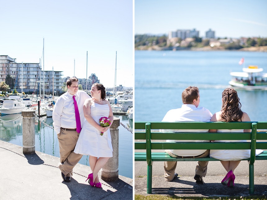Wedding photographs in Victoria, BC.