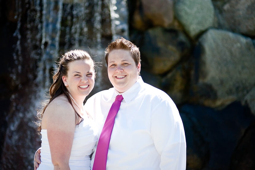 Lesbian wedding in Victoria, BC.