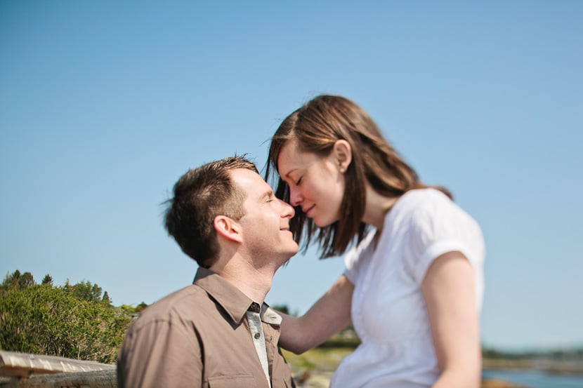 romantic engagement portraits at cattle point