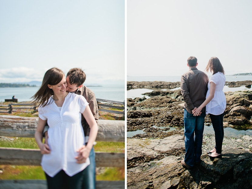 oceanfront engagement photography in victoria bc