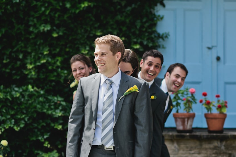 funny groomsmen photo in victoria bc