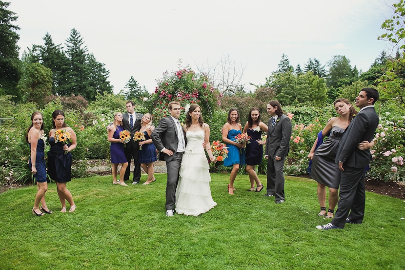 wedding party photo at starling lane winery