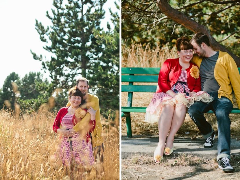 engagement portraits at beacon hill park in victoria bc