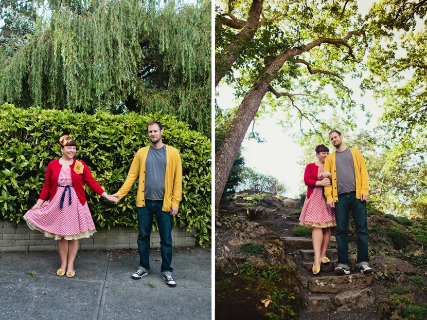 quirky engagement photography in victoria bc