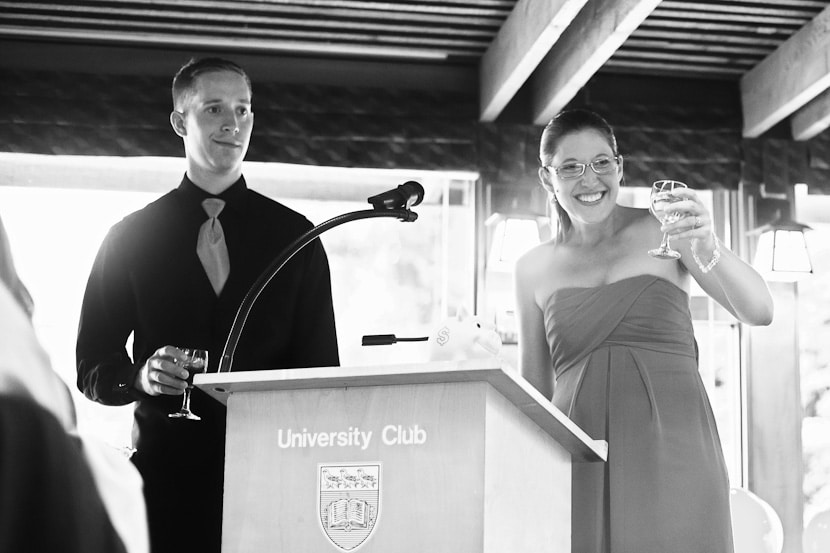university club victoria wedding reception toasts