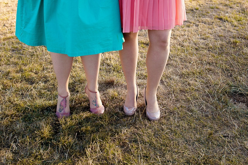 pink wedding shoes