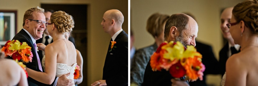 receiving line at church wedding in victoria bc