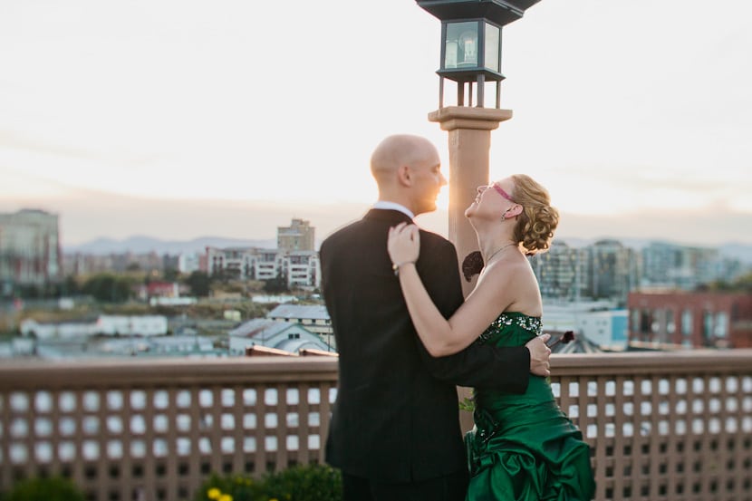 tilt shift first dance on rooftop in victoria bc