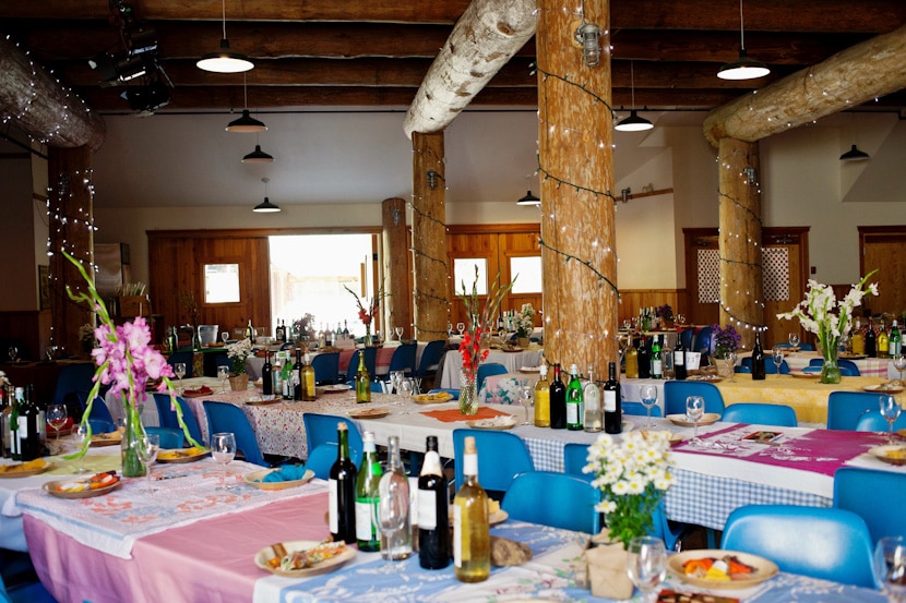 pender islands community hall wedding diy decor