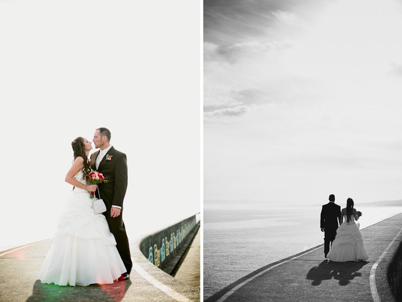 wedding portraits at the breakwater victoria bc