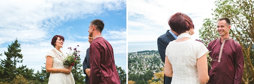 blue sky wedding photo