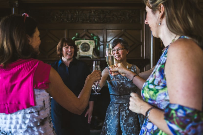 fairmont empress hotel wedding champagne toasts