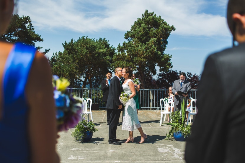 vancouver island mountain wedding ceremony