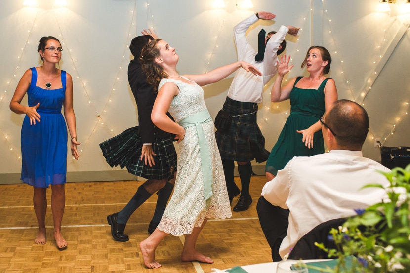 choreographed dance at wedding reception in victoria, bc