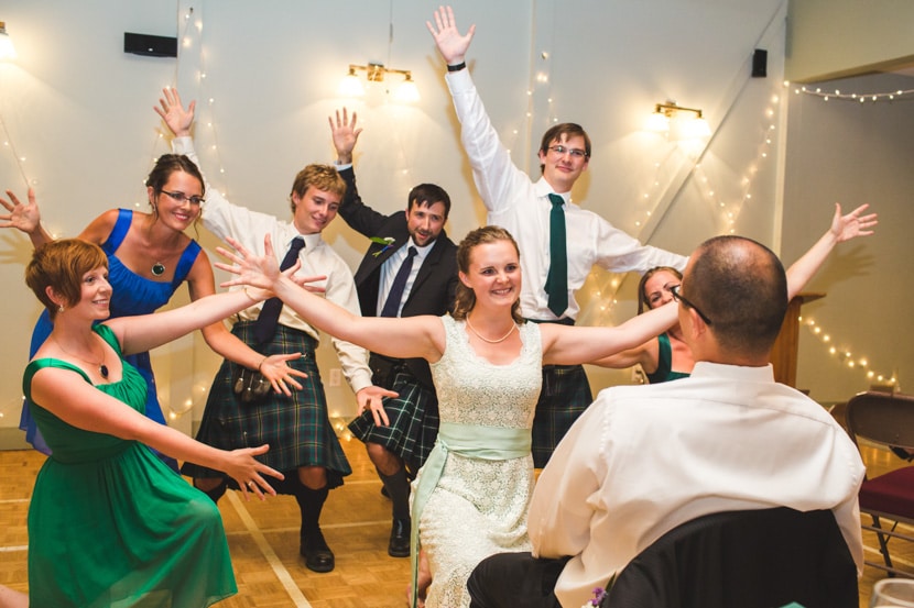 prospect lake community hall wedding reception photography