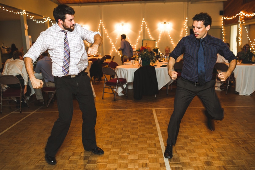 guests dance at victoria bc wedding reception