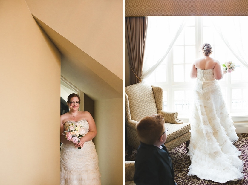 bride getting ready at Abigail's Hotel