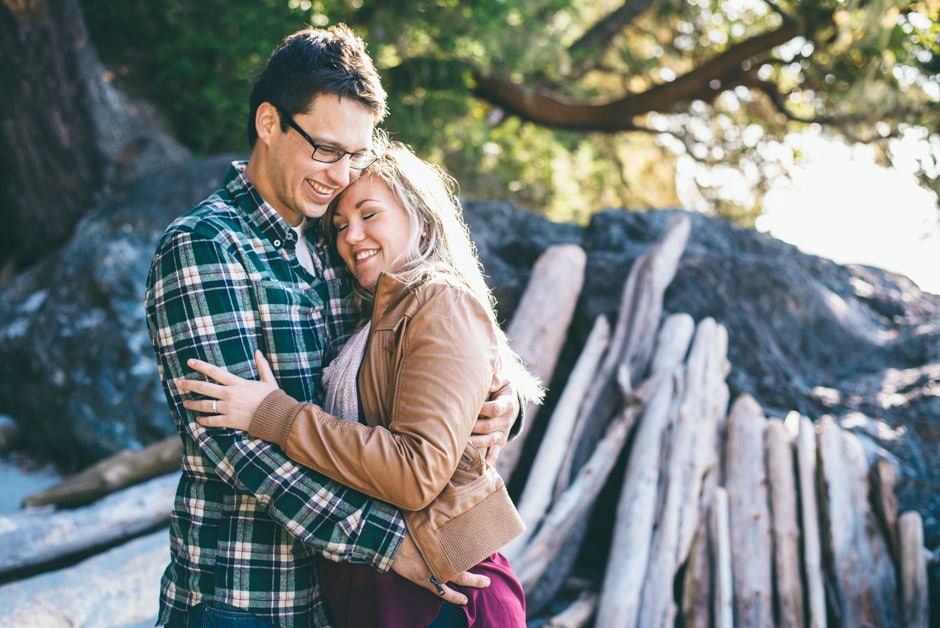 east sooke park engagement beach photography