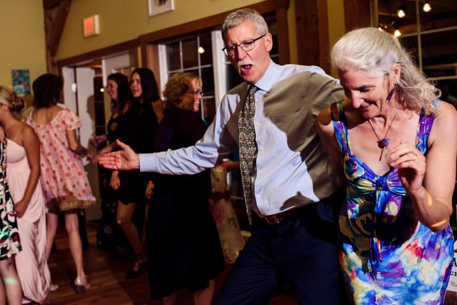 older guests dancing at wedding reception