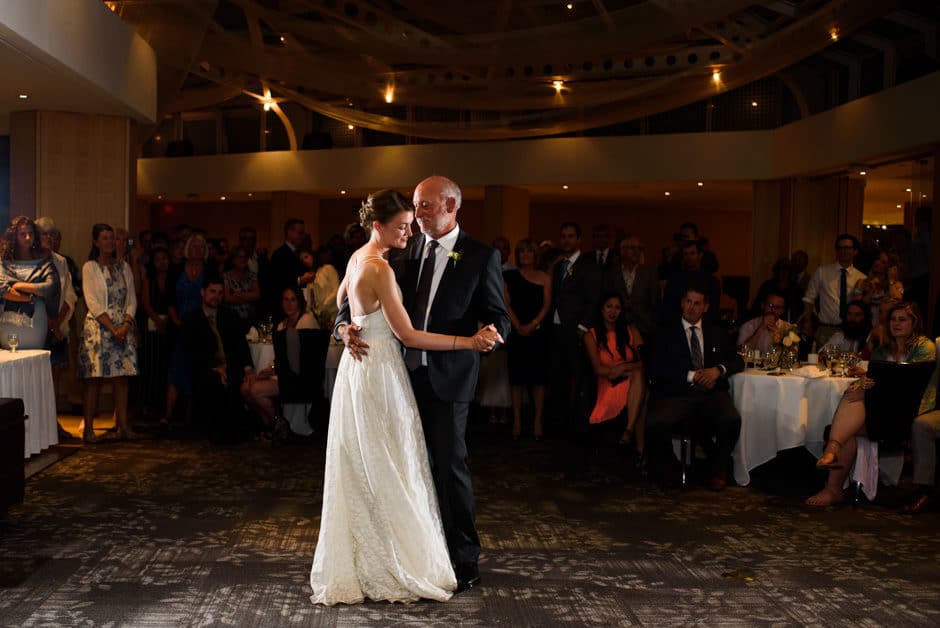 bride dances with father