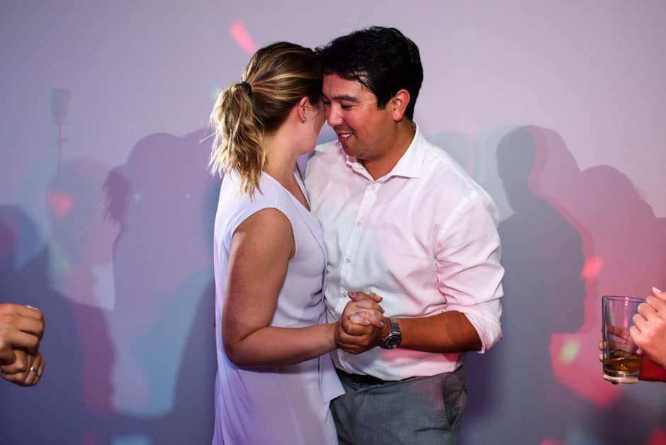 couple dancing at wedding reception