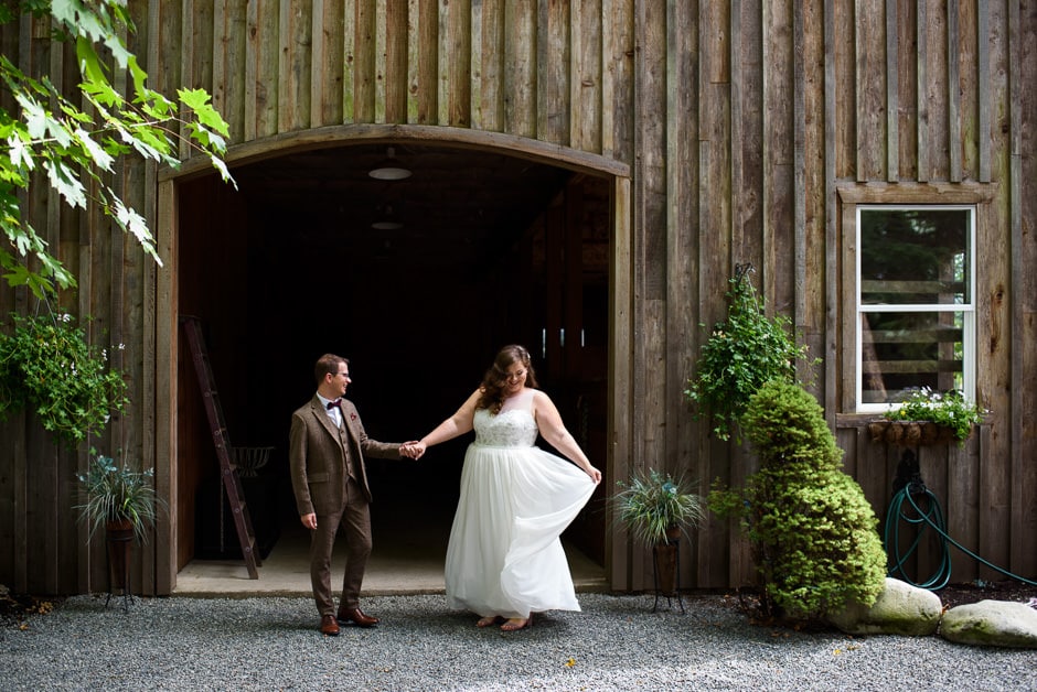 bride and groom portrait at maple grove guesthouse