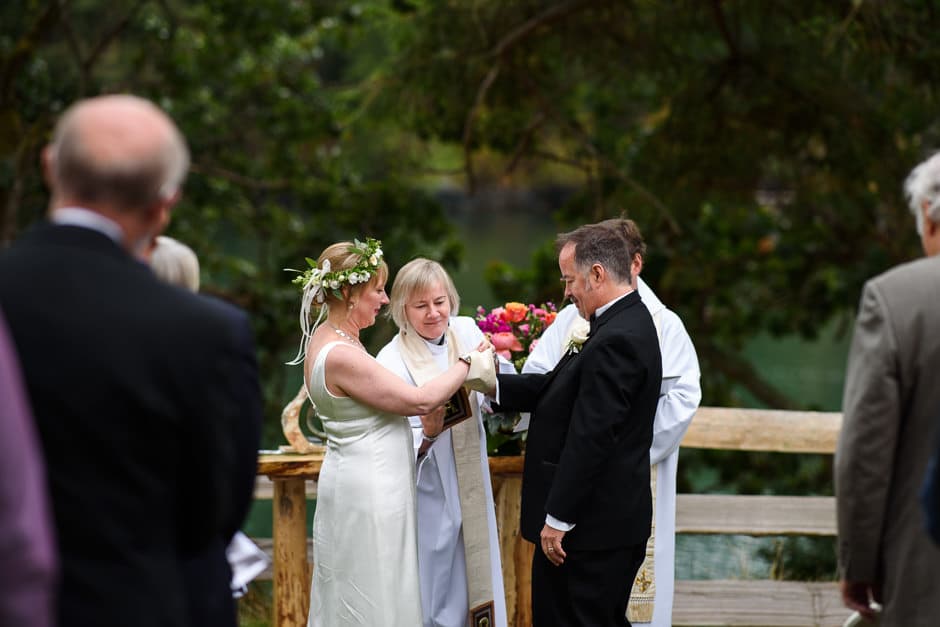 pearson college outdoor wedding ceremony