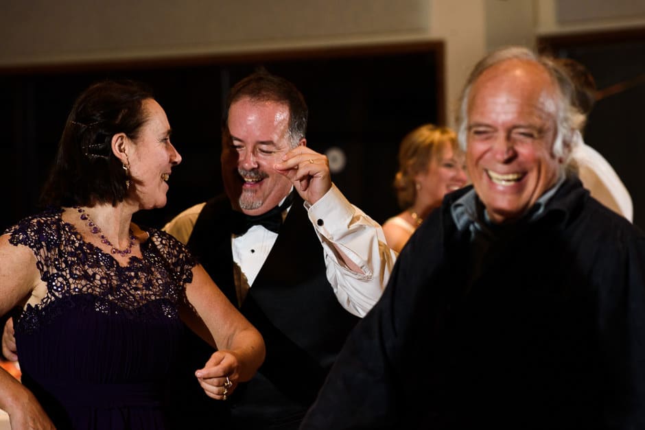 guests dancing at wedding