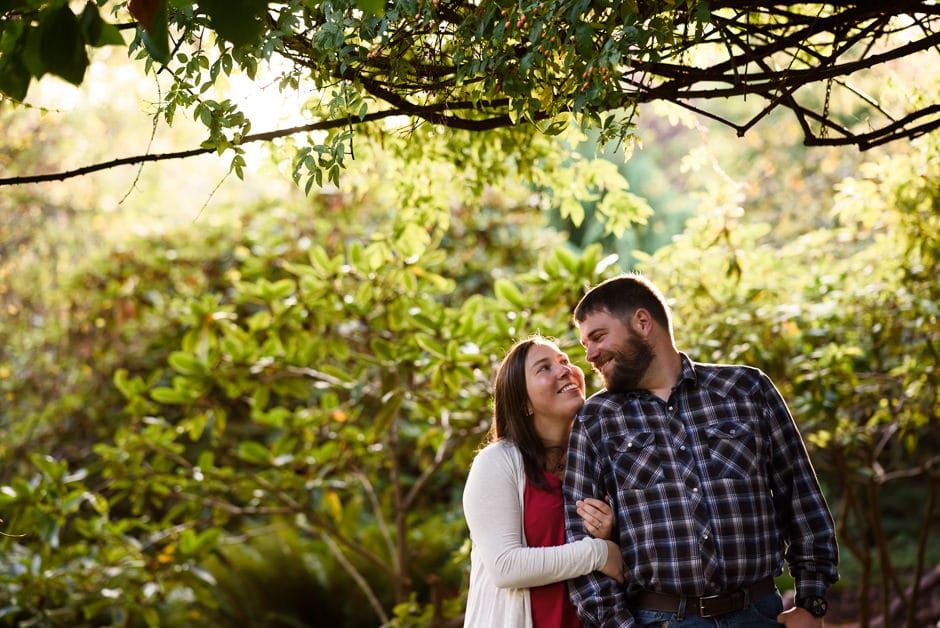 adorable couple portrait at uvic