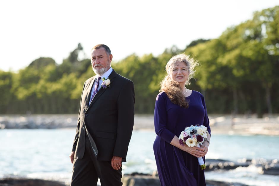 stylish older couple portrait at ross bay